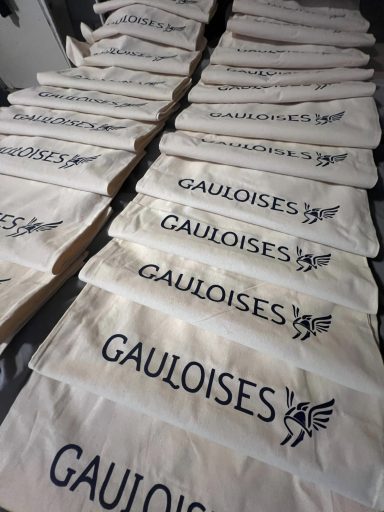 Siebdruck auf Taschen