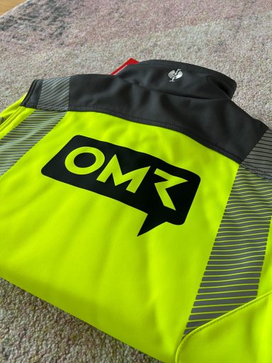 Warnweste textildruck 